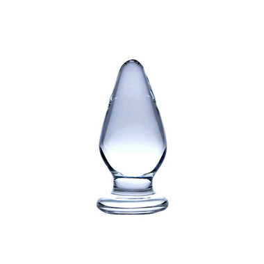 Prisms Erotic Glass Ember Weighted Tapered Anal Plug - Dallas Novelty