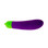 Buy the Eggplant 10-function Silicone Vibrating Dildo Bullet Emoji Vibrator in Purple & Green - Emojibator