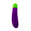 Buy the Eggplant 10-function Silicone Vibrating Dildo Bullet Emoji Vibrator in Purple & Green - Emojibator