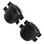 Buy Premium Black Leather Knee Pads with Adjustable Straps - StockRoom 