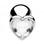 Buy Icy Heart Jeweled Silver Metal Anal Plug Buttplug - XR Brands Frisky