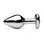 Buy Icy Heart Jeweled Silver Metal Anal Plug Buttplug - XR Brands Frisky