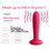 Buy the Primo 25-function Warming Remote Control Rechargeable Vibrating Silicone Unisex Plug in Wine Red - Svakom