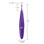 Buy the Zumio x 8-function Rechargeable Clitoral Stimulator with SpiroTIP Elliptical Rotation with Long flexible stem & Spherical-shaped tip in Dark Purple