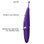 Buy the Zumio x 8-function Rechargeable Clitoral Stimulator with SpiroTIP Elliptical Rotation with Long flexible stem & Spherical-shaped tip in Dark Purple