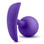 Buy Luxe Wearable Vibro Silicone Anal Plug Purple - Blush Novelties