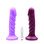 Buy the Echo Super Soft Silicone Dildo with 3-speed Bullet Vibe Wine Red Strap-on harness ready dong - Tantus