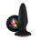 Buy NS Novelties Glams Rainbow Gem Jeweled Black Silicone Butt Plug - NS Novelties 