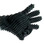 Buy the Black Silicone Textured Masturbation Glove - Shots America Fist It