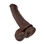 Buy the King Cock 13 inch Realistic Dong with Balls chocolate Brown strap-on compatible dildo - Pipedreams Products