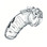 Buy the Man|Cage Locking Male Chastity Cage 04 in Medium 4.5 inch Clear - Shots Toys