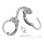 Buy the Stainless Steel Bling Wrist Cuffs with Crystals - Blush Novelties Temptasia