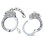 Buy the Stainless Steel Bling Wrist Cuffs with Crystals - Blush Novelties Temptasia