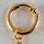 Buy the Women's Gold Non-piercing Labia Rings with Triple TearDrop Pendants - Sylvie Monthule Erotic Jewelry made in France