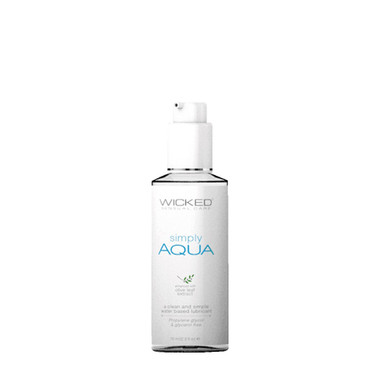 Buy the Simply Aqua Fragrance-Free Water-based Liquid Lubricant in 2.3 oz - Wicked  Sensual Care