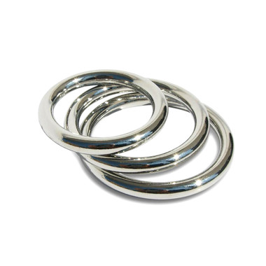 FLAT WELDED O-Rings ~ 40mm inner dia ~ Large Metal Leathercraft BUCKLES O  Rings | eBay