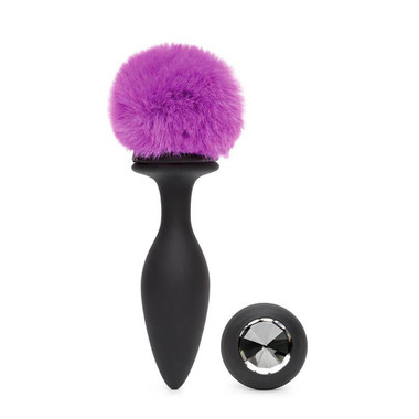 Buy the Happy Rabbit Large 12-function Rechargeable Vibrating Bunny Tail &  Jeweled Silicone Butt Plug - LoveHoney