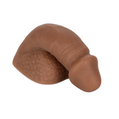 Buy the Packer Gear 4 inch Silicone Packing Penis realistic dildo in Chocolate Brown Flesh ftm trans harness ready - Cal Exotics CalExotics California Exotic Novelties