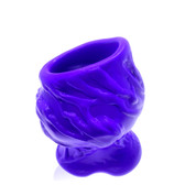 Buy the PigHole Squeal FF Fuck-Plug Hollow Platinum Silicone Tunnel Butt Plug in Eggplant Purple Ass Gape - OXBALLS