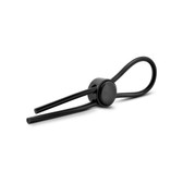 Buy The Rascal Toys Buck Angel BUCK'D 4mm Cock Ring Leash Single Slide Adjustable Silicone Lasso-Style Erection Enhancer with Black Bead Trans MtF FtM - Channel 1 Releasing C1R