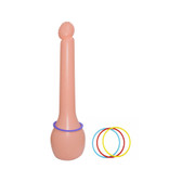 Buy the Inflatable 3 Foot Penis Pecker Party Ring Toss Game with 6 multicolor rings - Hott Products