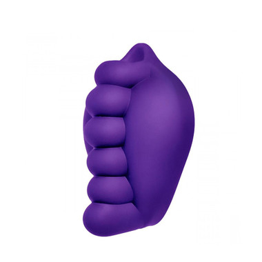 Buy the Honeybunch Purple Contoured Silicone Dildo Base Stimulator with  Vibe Pocket for Strap-On Harness STP base - Banana Pants