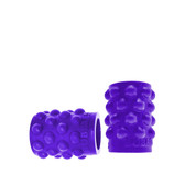 Buy the Regular Bubbles NipSuckers Liquid Platinum Silicone Nipple Suckers in Eggplant Purple - OXBALLS