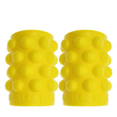 Buy the Large Bubbles Max NipSuckers Liquid Platinum Silicone Nipple Suckers in Yellow - OXBALLS