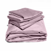 Buy the Liquid Velvet King Size Sheet & Pillow Covers in Rose - OneUp Innovations Liberator