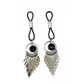 Buy the Bijoux De Nip Non-Piercing Black Nipple Halos with Silver Arrows - PHS International