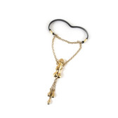 Buy The Men's Gold Excitement Penis Pendant with Droplets & Chain Band - Sylvie Monthule Erotic Jewelry made in France