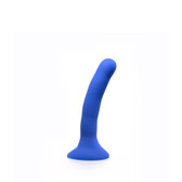 Buy the Please 5 inch Curved Silicone Dildo with Flared Base in Blue - Sportsheets Inc