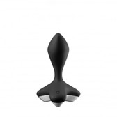 Buy the Game Changer 12-function Rechargeable Vibrating Silicone Anal Plug in Black Vibe Buttplug - EIS Satisfyer