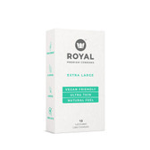 Buy the Royal Condom Extra Large Ultra Thin Vegan Latex Condoms 10-Pack - M3 Global Enterprises LLC DBA: Royal Intimacy