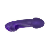 Buy the hünkyjunk Double Thruster Cock Sling-Based Strap-On Double Penetrator Pegger in Eggplant Ice - Blue Ox Designs OXBALLS