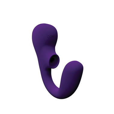 Buy the Suki Plus 16-function Rechargeable Silicone Dual Sensation Sonic  Vibrator in Deep Purple - Vedo Toys