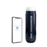 Buy the Connexion Series Hannes Neo 6-function Interactive App-Controlled Rechargeable Throbbing Warming Stroker Male Masturbator FeelConnect WebCam - Svakom USA