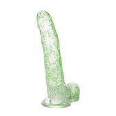 Buy the Naughty Bits I Leaf Dick 10 inch Glow-In-The-Dark Weed Leaf Dildo with Suction Cup - CalExotics Cal Exotics California Exotic Novelties