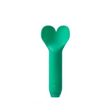 Buy the Amour 12-function Rechargeable Heart-shaped Silicone Bullet Vibrator  in Emerald Green - Je Joue