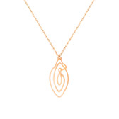 Buy the Rose Gold Vulvii Pendant with 19 inch Necklace - Biird