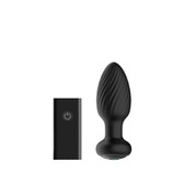 Buy the Tornado 9-function Remote Control Rechargeable Silicone Rotating & Vibrating Butt Plug in Black - Nexus Range