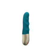 Buy the Petite 8-function Thrusting Pulsating Rechargeable Silicone Vibrator in Deep Sea Blue - Fun Factory