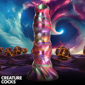 XR Brands -Creature Cocks- Larva Silicone Ovipositor Dildo with Eggs with suction cup