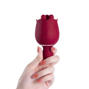 toys for tots santa rosa Honey Play Box- Rosewyn Rotating Rose Flower Vibrator Red - Dallas Novelty
