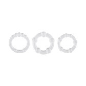 Selopa -Erection Rings -Cock Ring 3 piece Set -Clear