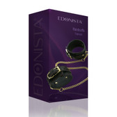 Edonista Handcuffs With Hook And Chain -Black