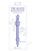 ICON BRANDS-Glass Menagerie Unicorn Glass Dildo Purple