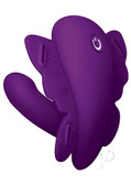 XGEN-Love Distance Reach G App Controlled Rechargeable Silicone Wearable Vibrator - Purple