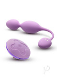 WellWellness Raine Rechargeable Silicone Vibrating Kegel Ball with Remote - Lilac