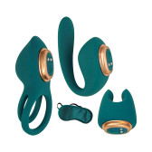 Exotic Play Kit 5-Piece Set Green Nasstoys-Cock Ring Vibe ,Clit teaser &  G-spot finder